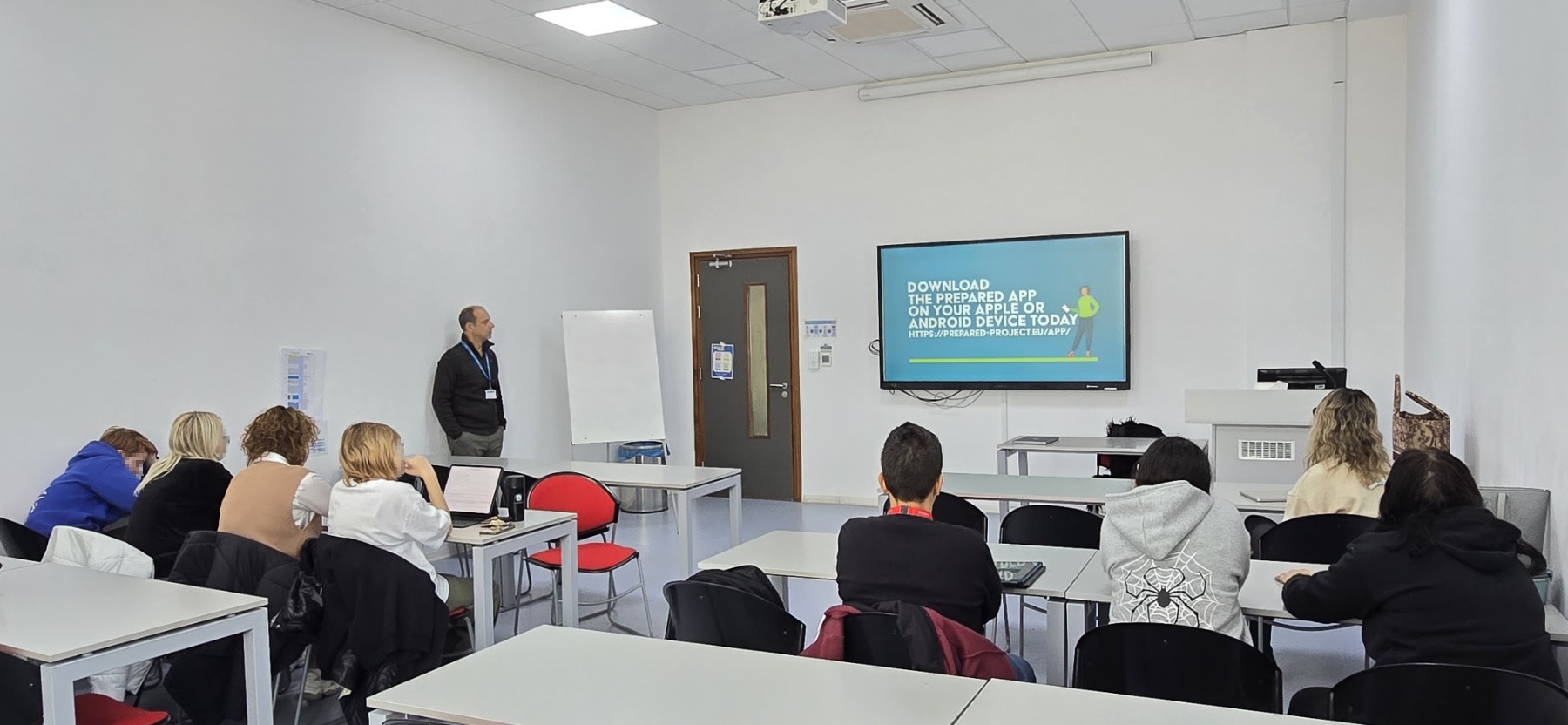 PREPARED App presentation to students at UCLan Cyprus